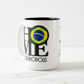 HOME Florianópolis Tweekleurige Koffiemok (Voorkant links)