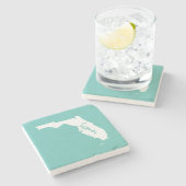 Home Florida Custom Color Stenen Onderzetter (Zijkant)