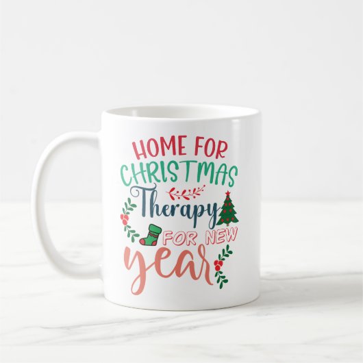 Home For Christmas Therapy New Year Koffiemok (Links)