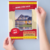 Home for sale flyer poster (Hand)