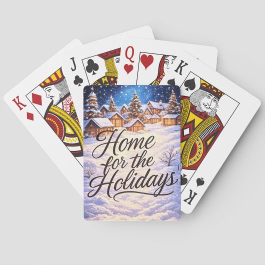 'Home for the Holidays' Classic Playing Cards Pokerkaarten (Achterkant)