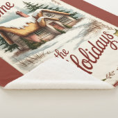 Home For The Holidays Sherpa Blanket  Deken (3/4)