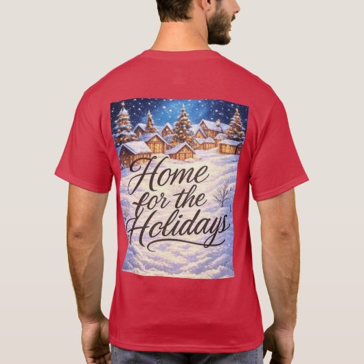 'Home for the Holidays' T-Shirt (Achterkant)