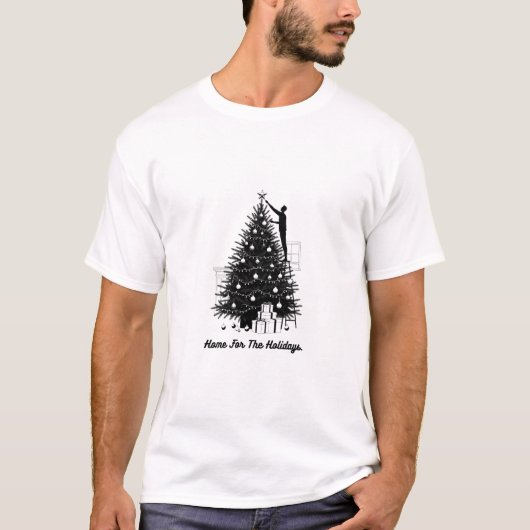 Home For The Holidays T-Shirt | Minimalist Christm (Voorkant)