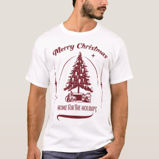 Home For the Holidays Vintage Design T-shirt