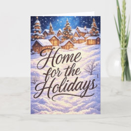 'Home for the Holidays' Vouwkaart Kaart