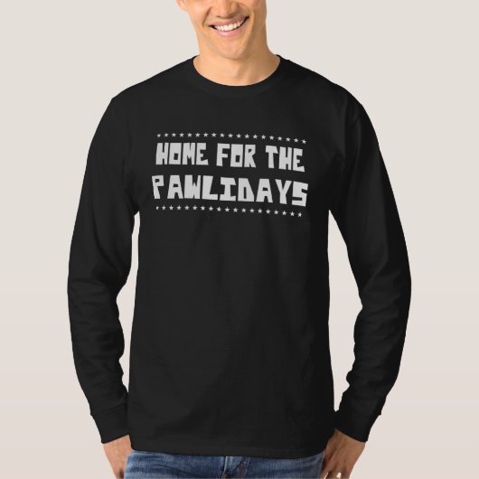 Home For The Pawlidays Cat T-shirt (Voorkant)