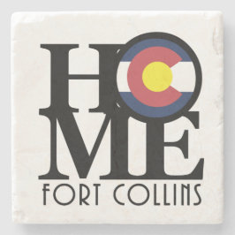 HOME Fort Collins Colorado Stenen Onderzetter