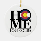 HOME Fort Collins Keramisch Ornament (Voorkant)