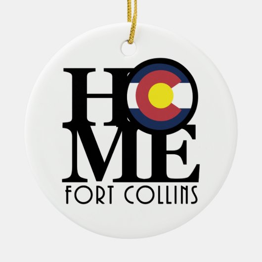 HOME Fort Collins Keramisch Ornament (Voorkant)