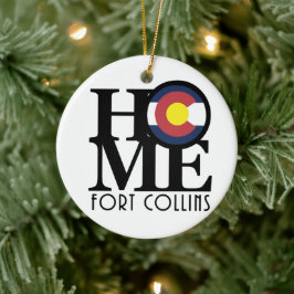 HOME Fort Collins Keramisch Ornament