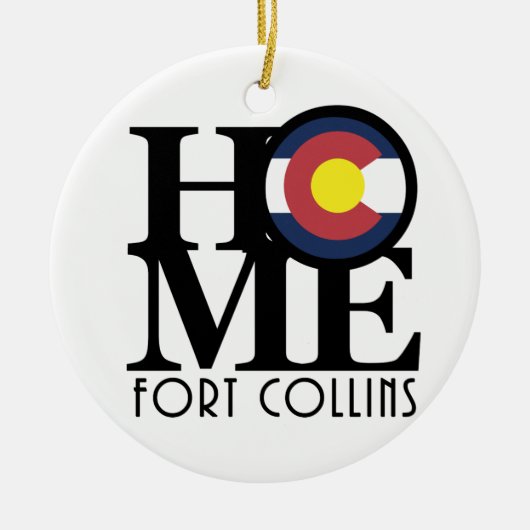 HOME Fort Collins Keramisch Ornament (Voorkant)
