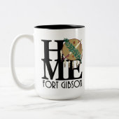 HOME Fort Gibson Oklahoma 15oz Tweekleurige Koffiemok (Links)