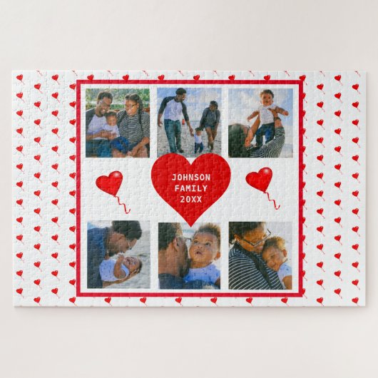 Home Foto Persoonlijke Valentijn voor Collage Fami Legpuzzel (Horizontaal)
