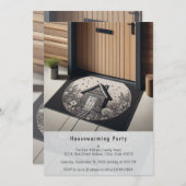 Home Foto, Sjabloon Housewarming Uitnodiging (Voorkant / Achterkant)