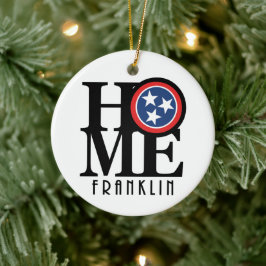 HOME Franklin Tennessee Keramisch Ornament