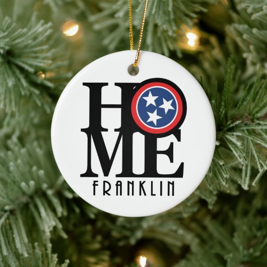 HOME Franklin Tennessee Keramisch Ornament (Boom)