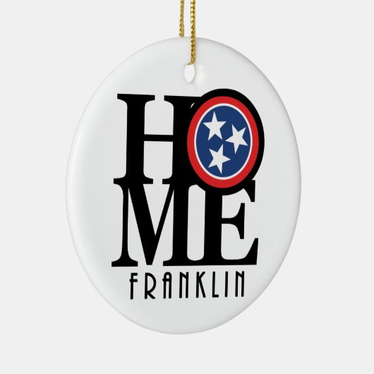 HOME Franklin Tennessee Keramisch Ornament (Rechts)