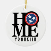 HOME Franklin Tennessee Keramisch Ornament (Voorkant)