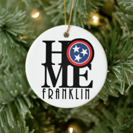 HOME Franklin Tennessee Keramisch Ornament