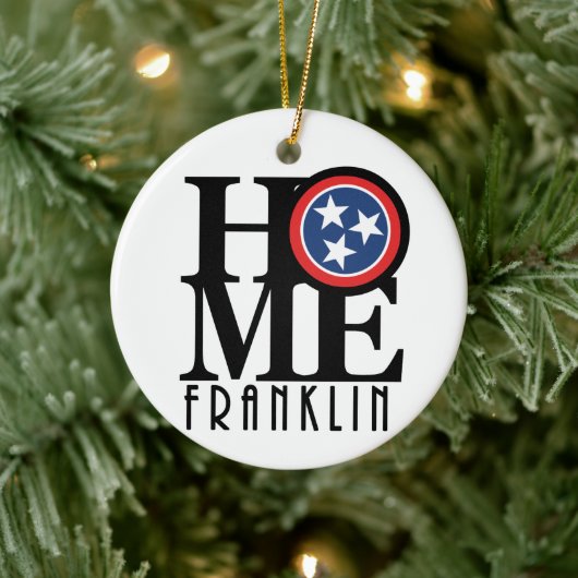 HOME Franklin Tennessee Keramisch Ornament (Boom)