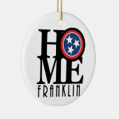HOME Franklin Tennessee Keramisch Ornament (Rechts)