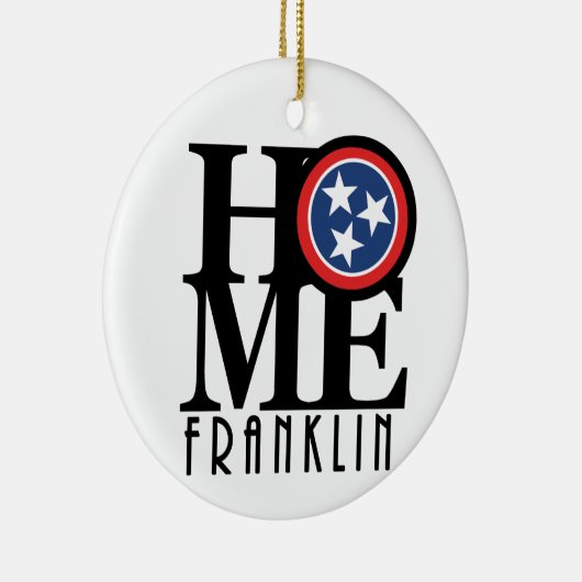 HOME Franklin Tennessee Keramisch Ornament (Rechts)