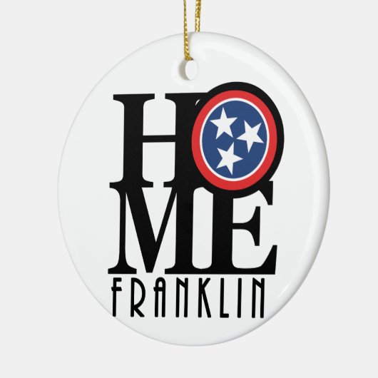 HOME Franklin Tennessee Keramisch Ornament (Links)
