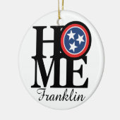 HOME Franklin Tennessee Keramisch Ornament (Links)