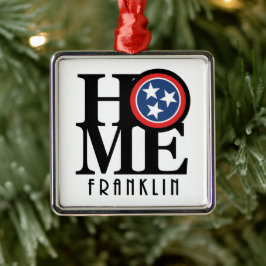 HOME Franklin Tennessee Metalen Ornament