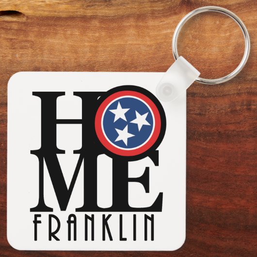 HOME Franklin Tennessee Sleutelhanger (Achterkant)