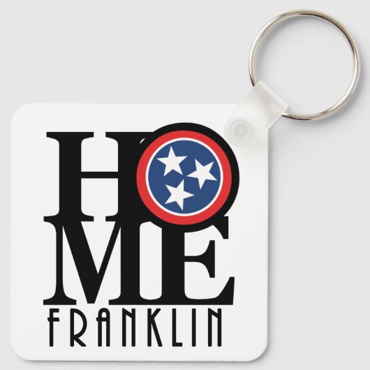 HOME Franklin Tennessee Sleutelhanger (Achterkant)
