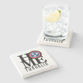 HOME Franklin Tennessee Stenen Onderzetter (Zijkant)