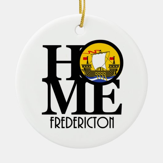 HOME Fredericton New Brunswick Keramisch Ornament (Voorkant)