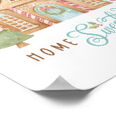 Home Fun Waterverf Gingerbrood House Poster (Hoek)