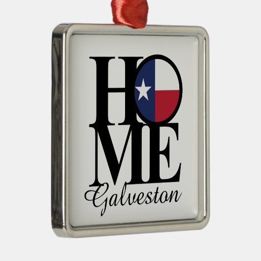HOME Galveston-kerstversiering Metalen Ornament (Rechts)