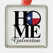 HOME Galveston-kerstversiering Metalen Ornament (Voorkant)