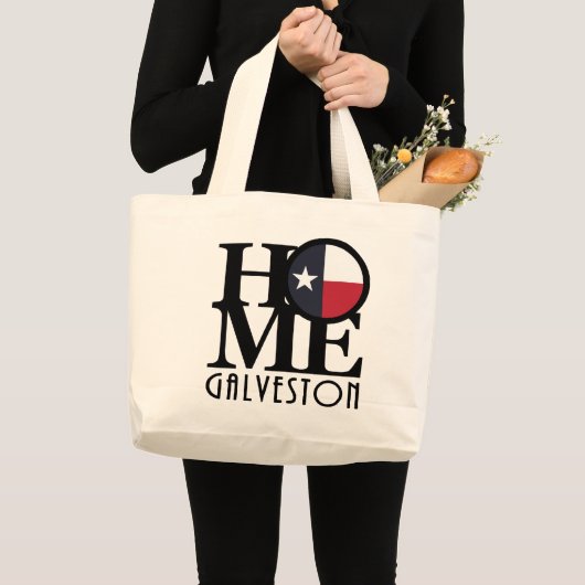 HOME Galveston Texas Grote Tote Bag (Voorkant (product))