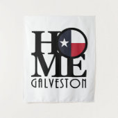 HOME Galveston Texas Wandkleed (Voorkant)