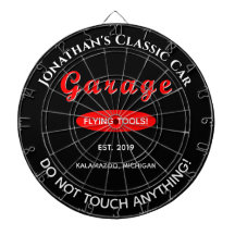 Home Garage Auto Mechanic Dartboard Board