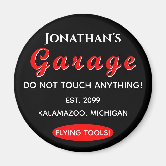 Home Garage Auto Mechanic Tool Box Magnet (Voorkant)