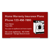 Home Garantie Diensten Visitekaartje Magneten (Voorkant)