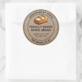 Home Gebakken brood van wit brood Label Kraft (Tas)