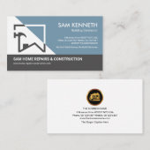 Home Gebouw Hammer Lijst Bouw Visitekaartje (Voorkant / Achterkant)