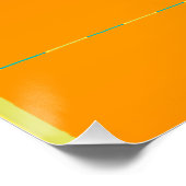 HOME Geel Aqua Stripe Perfect Poster (Hoek)