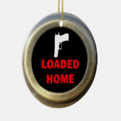 Home Geladen Pistool Keramisch Ornament (Rechts)