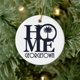 HOME Georgetown South Carolina Keramisch Ornament