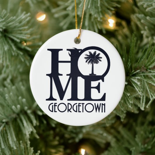 HOME Georgetown South Carolina Keramisch Ornament (Boom)