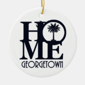 HOME Georgetown South Carolina Keramisch Ornament (Voorkant)