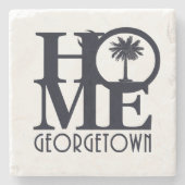 HOME GeorgetownSC Stenen Onderzetter (Voorkant)